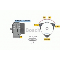 0 986 049 820 BOSCH Генератор