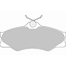FD6263V NECTO Комплект тормозных колодок, дисковый тормоз
