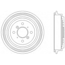 61263 PAGID Тормозной барабан