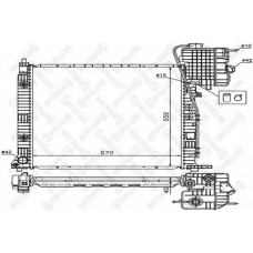 10-25873-SX STELLOX Радиатор, охлаждение двигателя