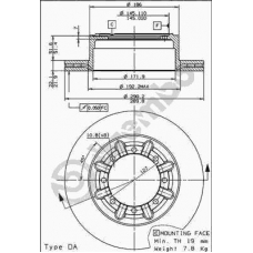 09.7263.30 BREMBO Тормозной диск