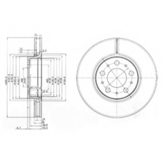 BG3513 DELPHI Тормозной диск