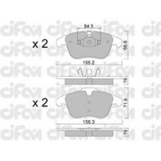 822-675-4 CIFAM Комплект тормозных колодок, дисковый тормоз