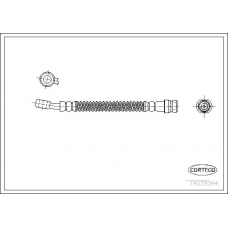 19035094 CORTECO Тормозной шланг