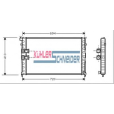 0705101 KUHLER SCHNEIDER Радиатор, охлаждение двигател