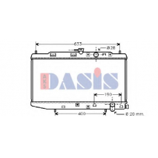 100321N AKS DASIS Радиатор, охлаждение двигателя