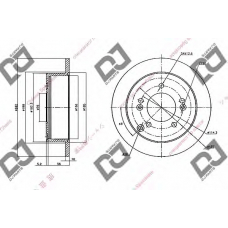 BD1370 DJ PARTS Тормозной диск