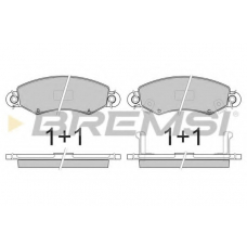 BP2846 BREMSI Комплект тормозных колодок, дисковый тормоз