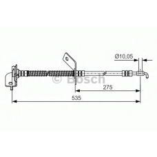 1 987 481 414 BOSCH Тормозной шланг