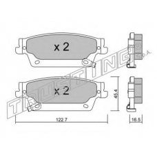 7170 TRUSTING Комплект тормозных колодок