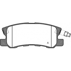 BPA0803.02 OPEN PARTS Комплект тормозных колодок, дисковый тормоз