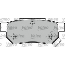 540969 VALEO Комплект тормозных колодок, дисковый тормоз