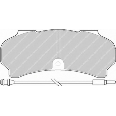FSL626 FERODO Комплект тормозных колодок, дисковый тормоз