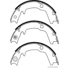 J3505045 HERTH+BUSS JAKOPARTS Комплект тормозных колодок
