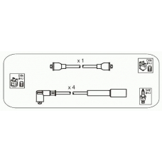JP337 JANMOR Комплект проводов зажигания