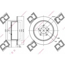 BD1410 DJ PARTS Тормозной диск