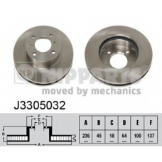 J3305032 NIPPARTS Тормозной диск