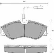 601681 ROULUNDS Комплект тормозных колодок, дисковый тормоз