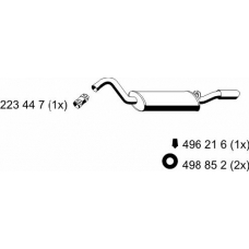 233064 ERNST Глушитель выхлопных газов конечный