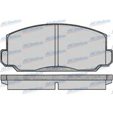 AC058183D AC Delco Комплект тормозных колодок, дисковый тормоз