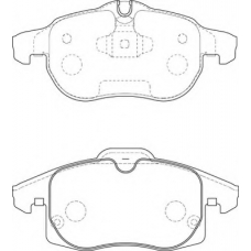 FD6947A NECTO Комплект тормозных колодок, дисковый тормоз