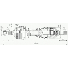 DRS6226.00 OPEN PARTS Приводной вал