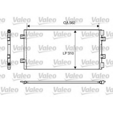 818006 VALEO Конденсатор, кондиционер