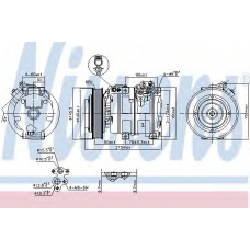 890166 NISSENS Компрессор, кондиционер