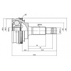 AW1510108A AYWIPARTS Шарнирный комплект, приводной вал