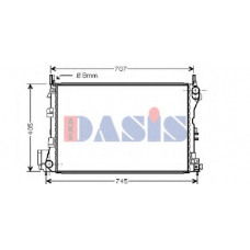 152012N AKS DASIS Радиатор, охлаждение двигателя