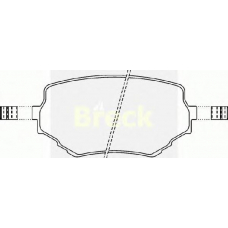 23314 00 C BRECK Комплект тормозных колодок, дисковый тормоз