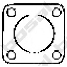 256-510 BOSAL Прокладка, труба выхлопного газа