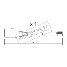 SU.246 TRUSTING Сигнализатор, износ тормозных колодок