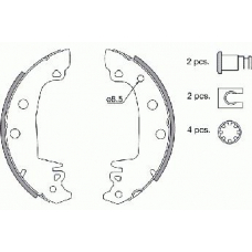 18492799490 S.b.s. Комплект тормозных колодок