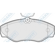 PD3058 APEC Комплект тормозных колодок, дисковый тормоз