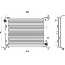 350213909000 MAGNETI MARELLI Радиатор, охлаждение двигателя