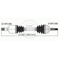 CT-8-16-122 InterParts Приводной вал