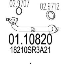 01.10820 MTS Труба выхлопного газа