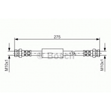 1 987 476 684 BOSCH Тормозной шланг