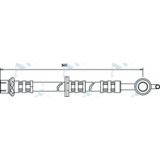 HOS3511 APEC Тормозной шланг