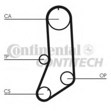 CT676 CONTITECH Ремень ГРМ