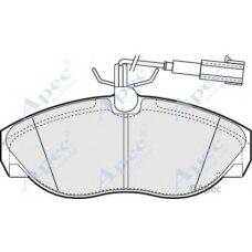 PAD1205 APEC Комплект тормозных колодок, дисковый тормоз