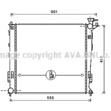 KA2239 AVA Радиатор, охлаждение двигателя