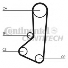 CT511 CONTITECH Ремень ГРМ