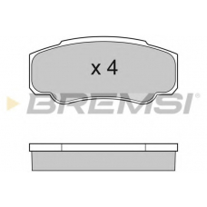 BP2996 BREMSI Комплект тормозных колодок, дисковый тормоз