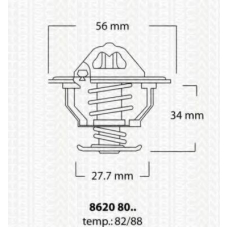 8620 8088 TRISCAN Термостат, охлаждающая жидкость