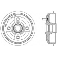 BAD9056.40 OPEN PARTS Тормозной барабан