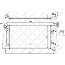 10-25067-SX STELLOX Радиатор, охлаждение двигателя