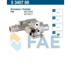 5340788 FAE Термостат, охлаждающая жидкость