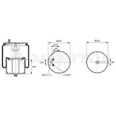 MLF8171 MERITOR Кожух пневматической рессоры